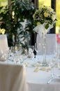 Table set for a festive party or dinner Royalty Free Stock Photo