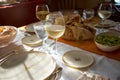 Table set for a formal Thanksgiving dinner