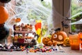 Table Set for Halloween Dinner