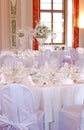 Table set for a special occasion Royalty Free Stock Photo