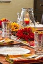 A table set for Thanksgiving