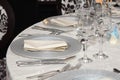 Table set up Royalty Free Stock Photo