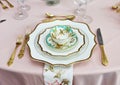 Table set up for bridal shower Royalty Free Stock Photo