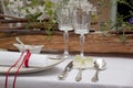 Table set up Royalty Free Stock Photo