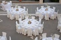 A table set for wedding