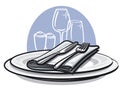 Table setting Royalty Free Stock Photo