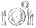 Table setting Royalty Free Stock Photo