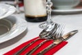 Table setting details. Royalty Free Stock Photo