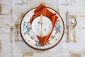 Table setting details in Puerto Vallarta Royalty Free Stock Photo