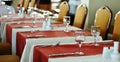 Table setting for a dinner event Royalty Free Stock Photo