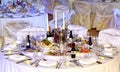 Table setting in restaurant Royalty Free Stock Photo