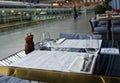 Table setting at a restuarant