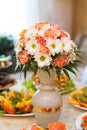 Table setting for a wedding or dinner event Royalty Free Stock Photo