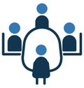 Table Talk Isolated Vector Icon use for Travel and Tour Projects