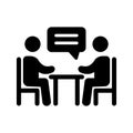 Table talk Vector icon which can easily modify or edit