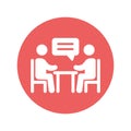 Table talk Vector icon which can easily modify or edit