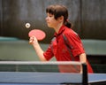 Table tennis action Royalty Free Stock Photo