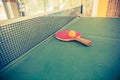 Table tennis with ball Royalty Free Stock Photo