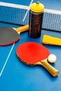 Table tennis equipment Royalty Free Stock Photo