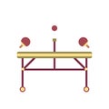 Table Tennis Flat Icon