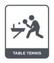 table tennis icon in trendy design style. table tennis icon isolated on white background. table tennis vector icon simple and