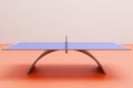 Table tennis, ping pong side view. Royalty Free Stock Photo