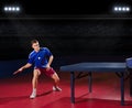 Table tennis player Royalty Free Stock Photo