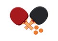 Table Tennis Racket Clipart Vector
