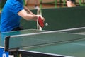 Table tennis returning Royalty Free Stock Photo