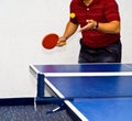 Table Tennis Service Royalty Free Stock Photo