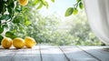 A table with three lemons on it Royalty Free Stock Photo