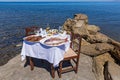 Table to dinner Navy pier Royalty Free Stock Photo