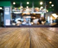 Table top Counter with Blurred Bar Restaurant Background Royalty Free Stock Photo