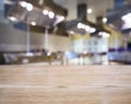 Table top Counter Blurred Kitchen background Royalty Free Stock Photo