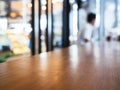 Table top counter with Blurred People in Restaurant Cafe Royalty Free Stock Photo