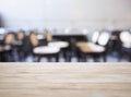 Table top counter with seats Blur Bar Restaurant background Royalty Free Stock Photo