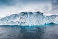 Table top icebergs float in Antarctic waters