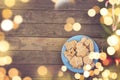 Plate of Christmas cookies Royalty Free Stock Photo