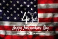 Table top view aerial image of 4th July independence day holiday background concept. Royalty Free Stock Photo