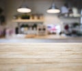 Table top wooden counter Blur Kitchen pantry Shelf lighting