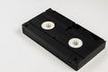 Old video cassette on a white background Royalty Free Stock Photo