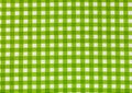 Tablecloth checkered green and white texture background