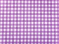 Tablecloth checkered purple and white texture background