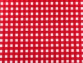 Tablecloth checkered red and white texture background