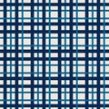 Tablecloth fiber pattern two lines color blue vector illustration Royalty Free Stock Photo