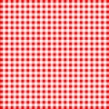 Tablecloth fiber tartan fabric pattern line red white design vector Royalty Free Stock Photo