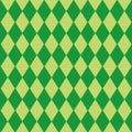 Tablecloth with green diamond pattern Royalty Free Stock Photo