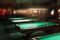 Tables in a billiard room. Royalty Free Stock Photo