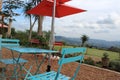 Outdoor cafe in the Valley of 1000 Hills, KZN, South Africa Royalty Free Stock Photo