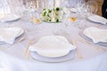 Wedding reception tables Royalty Free Stock Photo